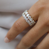 Empowering Oval Eternity Band