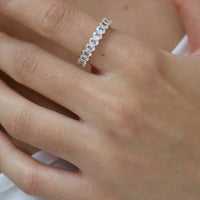 Empowering Oval Eternity Band