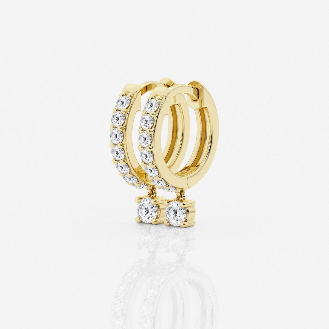 Ethereal Dangle Huggie