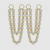 Connecting Double Chain Earring
