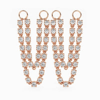 Connecting Double Chain Earring