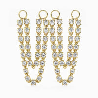 Connecting Double Chain Earring