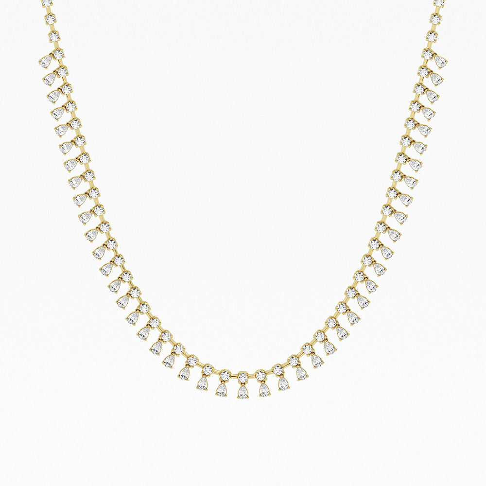 Empowering 6.5ct Pear Dangle Necklace