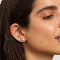 Ethereal .50ct Heart Stud