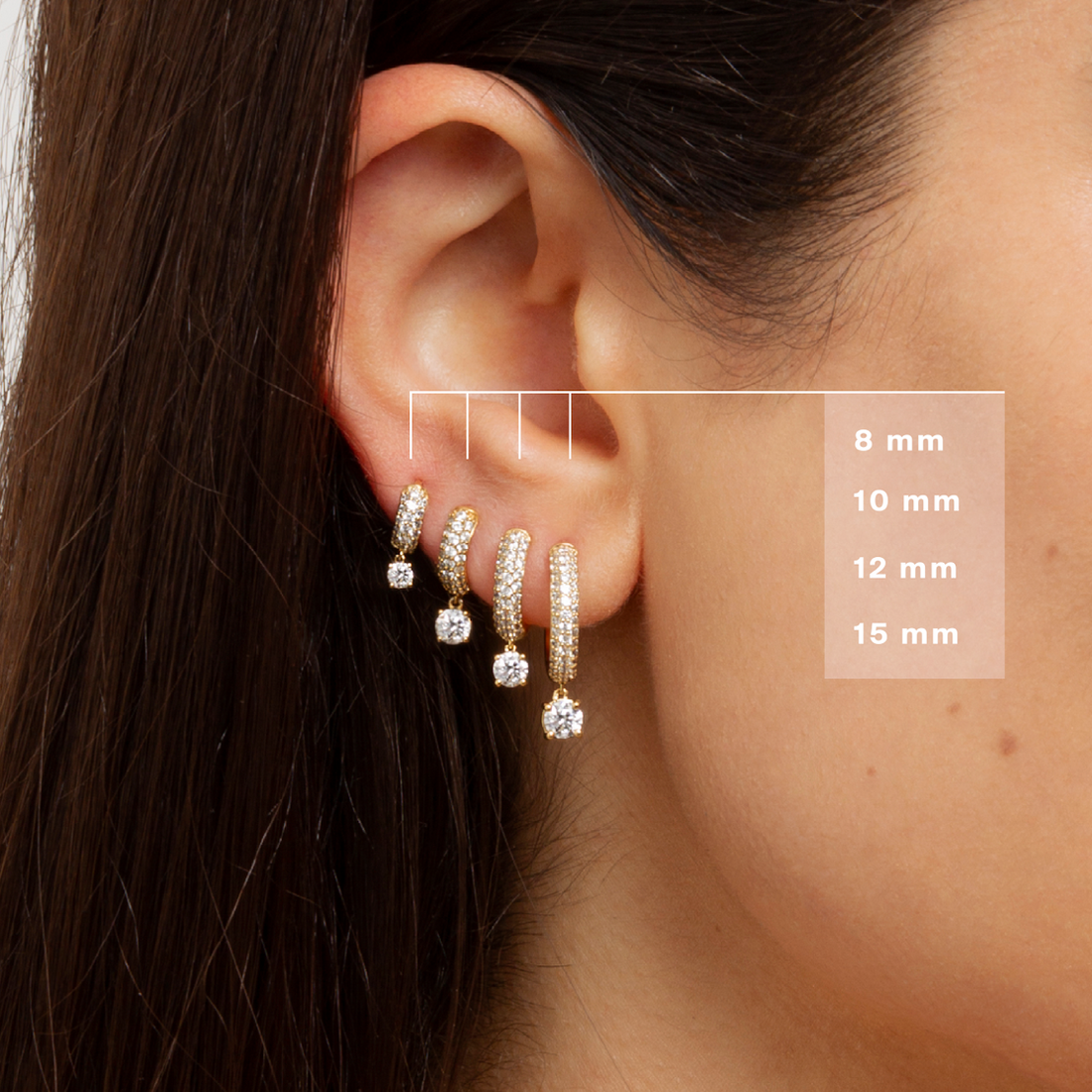 Bombë 8mm Micro Dangle Huggie