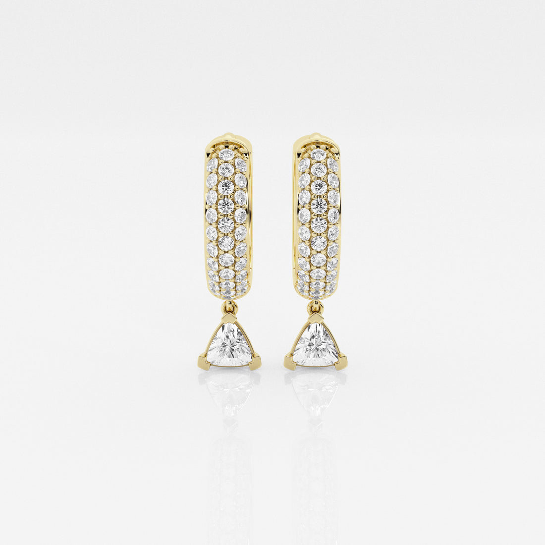 Bombë  12mm Trillion Dangle Huggie