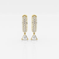 Bombë  12mm Trillion Dangle Huggie