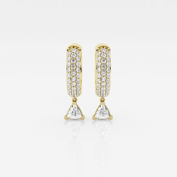 Bombë  12mm Trillion Dangle Huggie