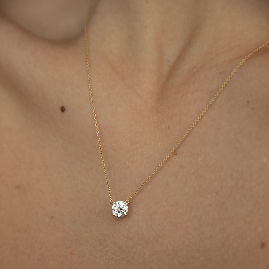 Ethereal 1ct Round Necklace