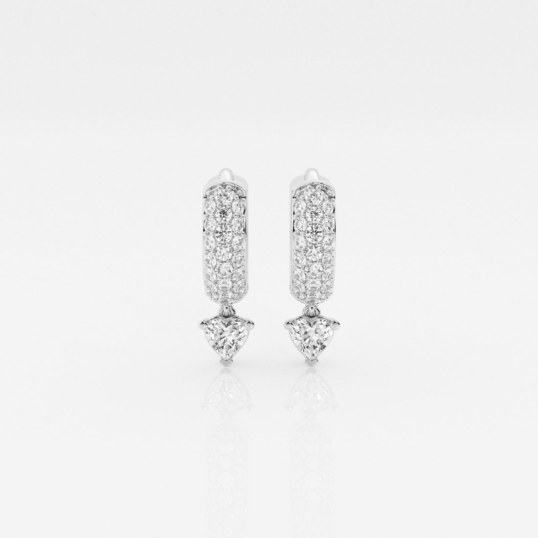 Bombë 10mm Small Heart Dangle Huggie