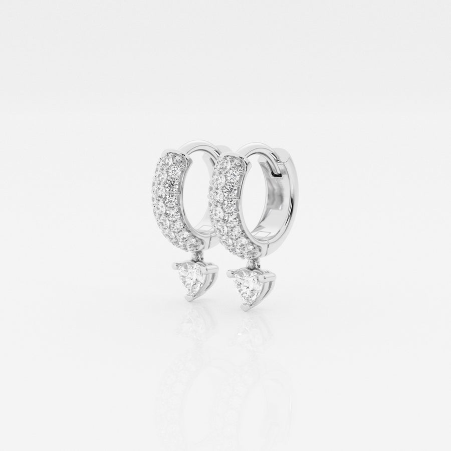 Bombë 10mm Small Heart Dangle Huggie