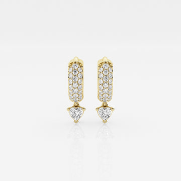 Bombë 10mm Small Heart Dangle Huggie