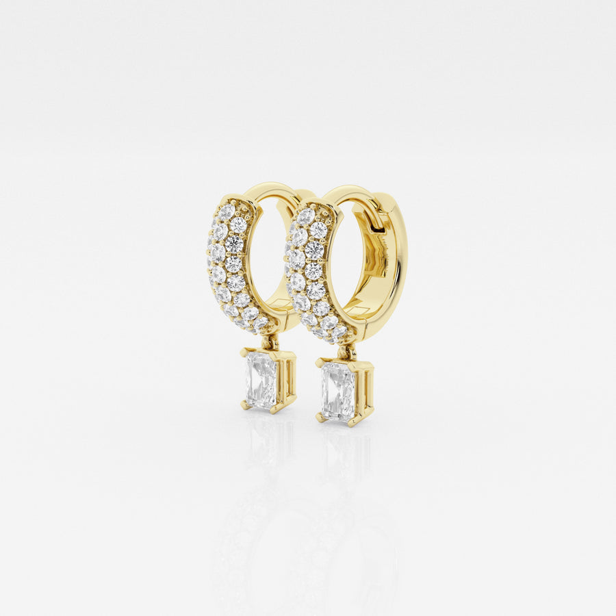Bombë 10mm Small Radiant Dangle Huggie