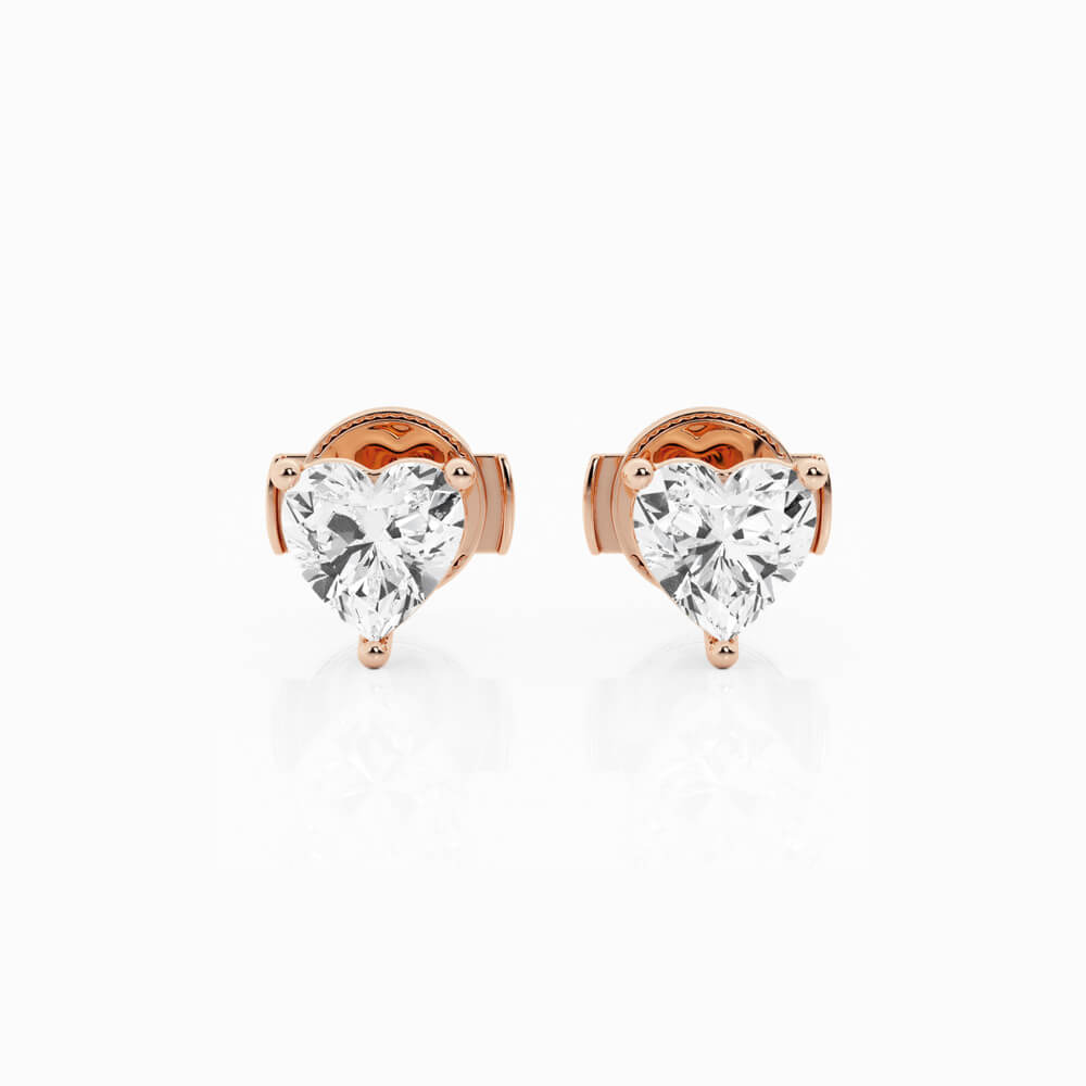 Ethereal .50ct Heart Stud