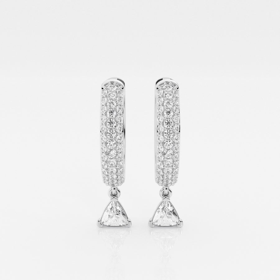 Bombë 15mm Bold Trillion Dangle Huggie