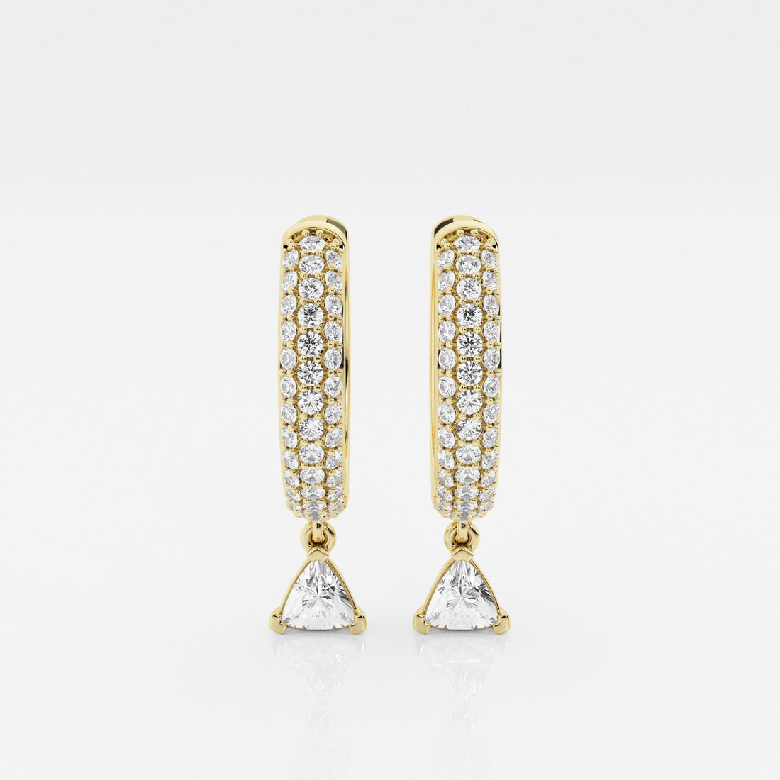 Bombë 15mm Bold Trillion Dangle Huggie