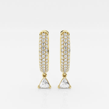 Bombë 15mm Bold Trillion Dangle Huggie