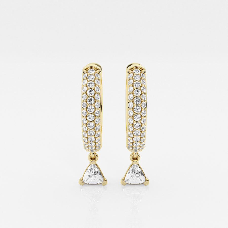 Bombë 15mm Bold Trillion Dangle Huggie