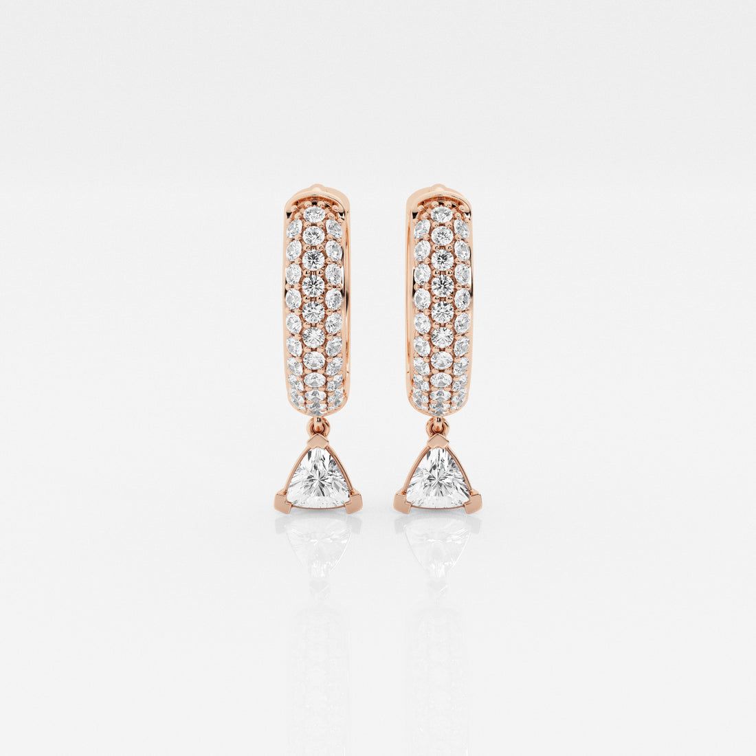 Bombë  12mm Trillion Dangle Huggie