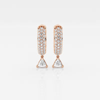 Bombë  12mm Trillion Dangle Huggie