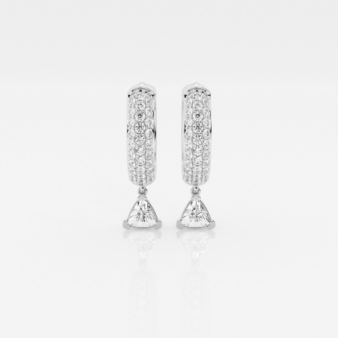 Bombë  12mm Trillion Dangle Huggie