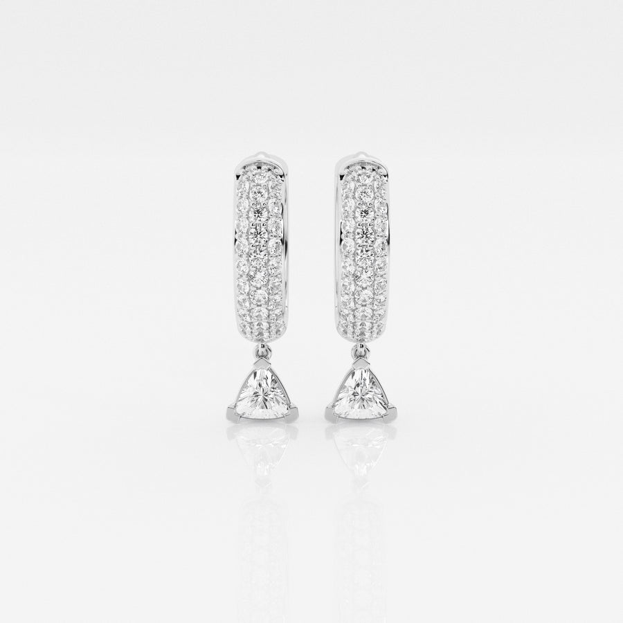 Bombë  12mm Trillion Dangle Huggie