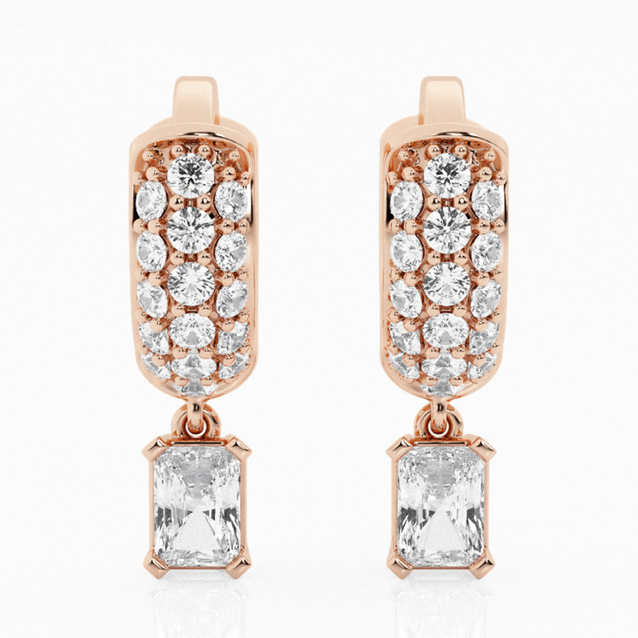 Bombë 8mm Micro Radiant Dangle Huggie