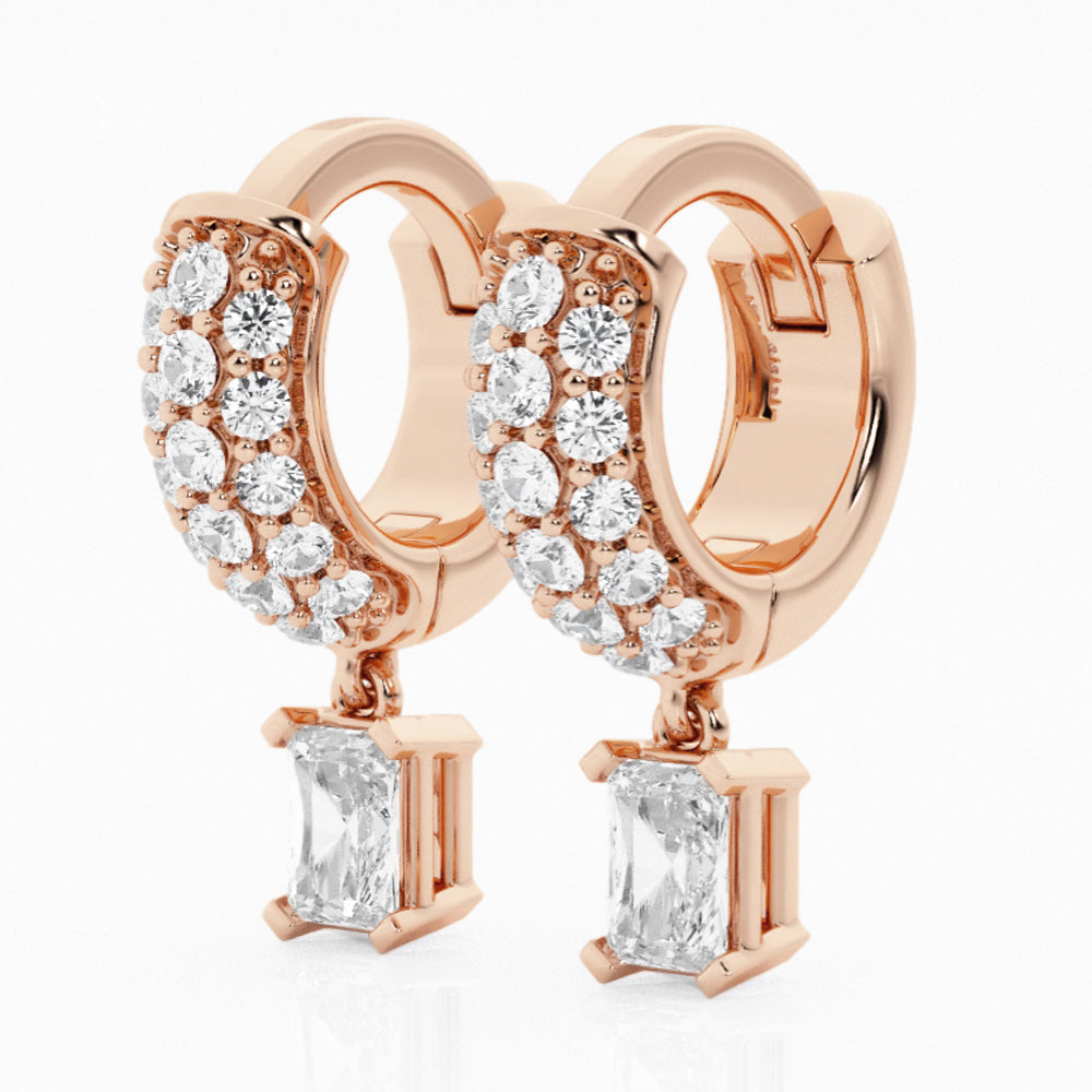 Bombë 8mm Micro Radiant Dangle Huggie