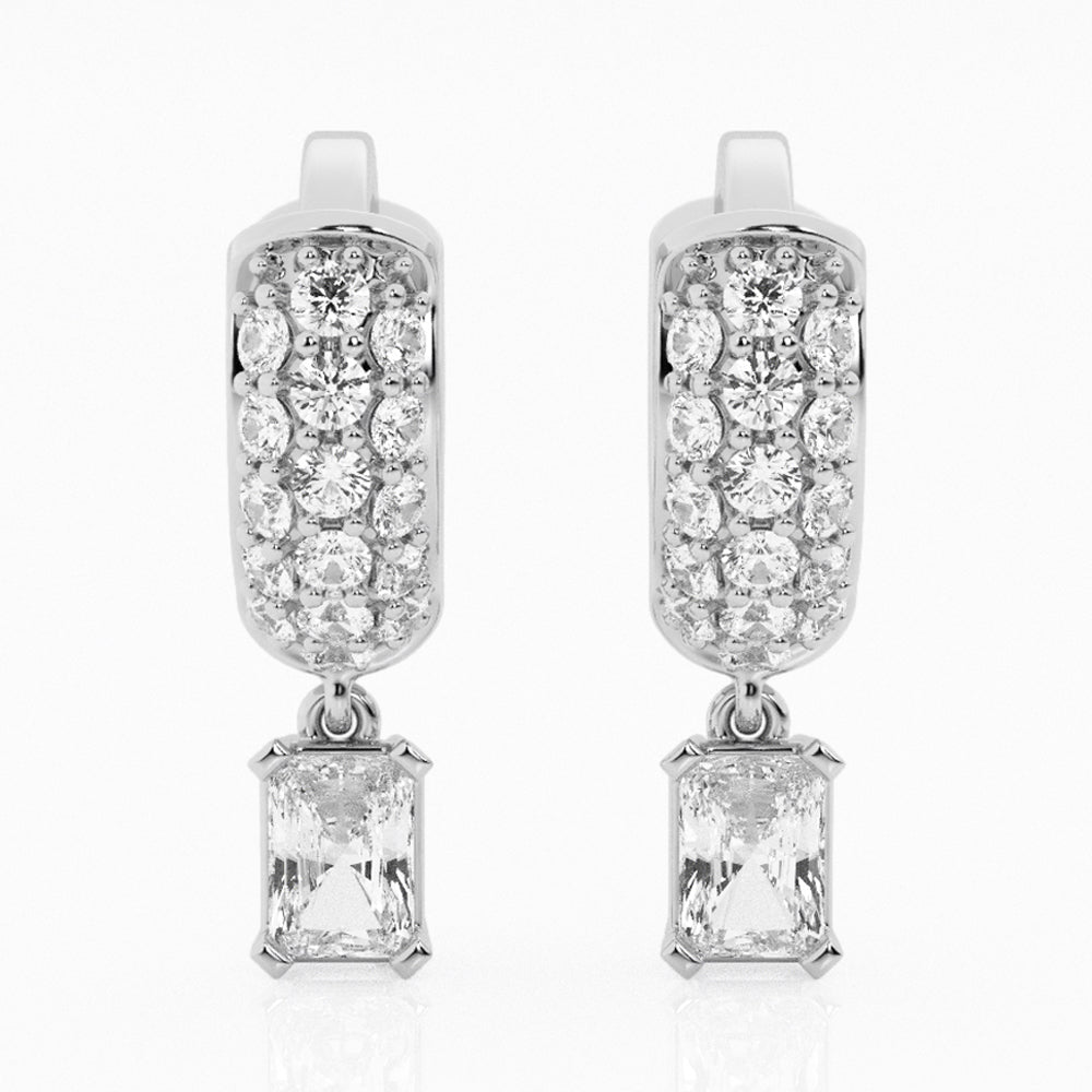 Bombë 8mm Micro Radiant Dangle Huggie