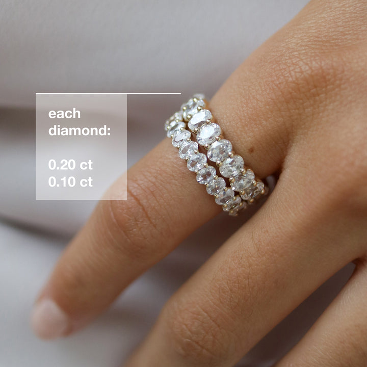 Empowering Oval Eternity Band