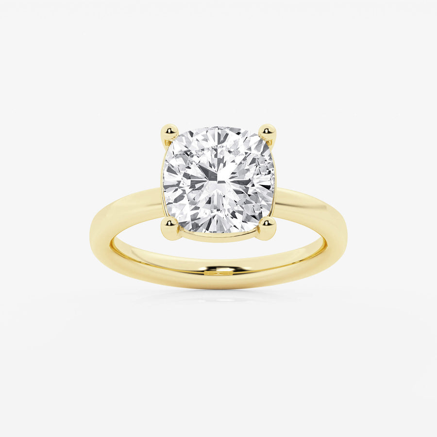 Empowering Cushion Solitary Ring