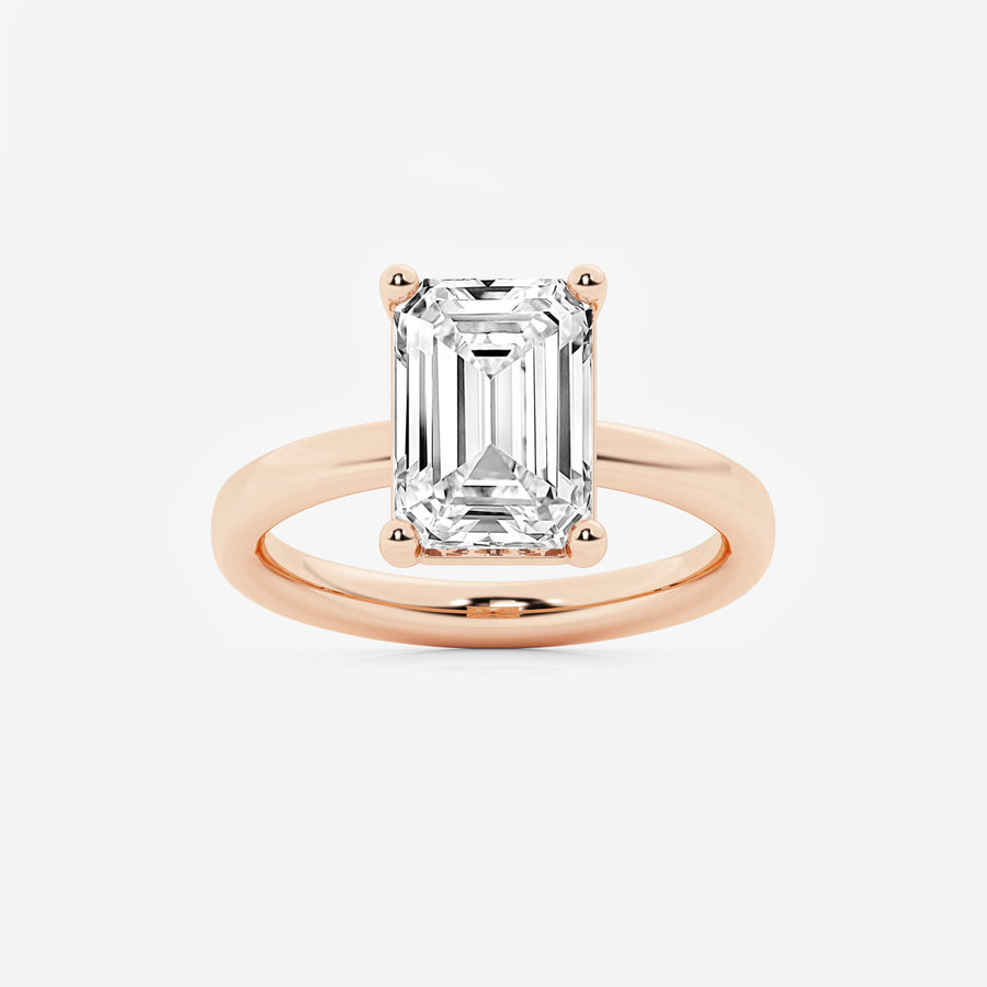 Empowering Emerald Solitary Ring