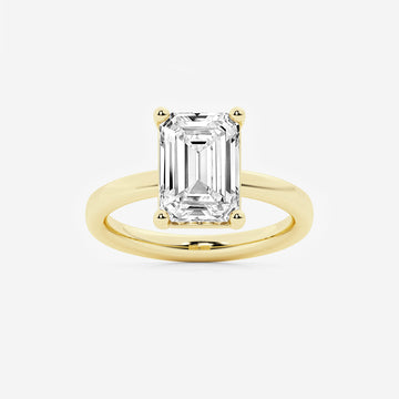 Empowering Emerald Solitary Ring