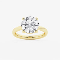 Empowering Round Solitary Ring