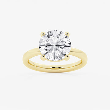 Empowering Round Solitary Ring