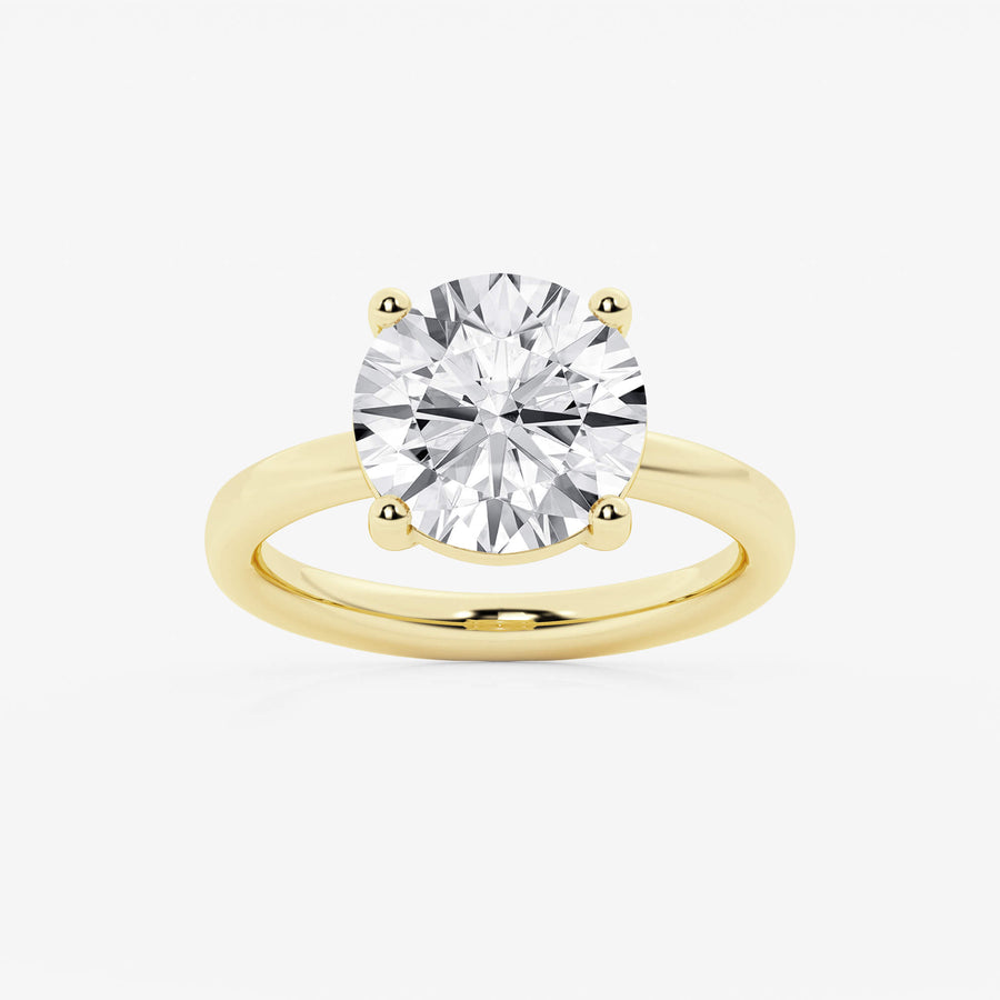 Empowering Round Solitary Ring