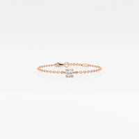 Chain White Round Bracelet