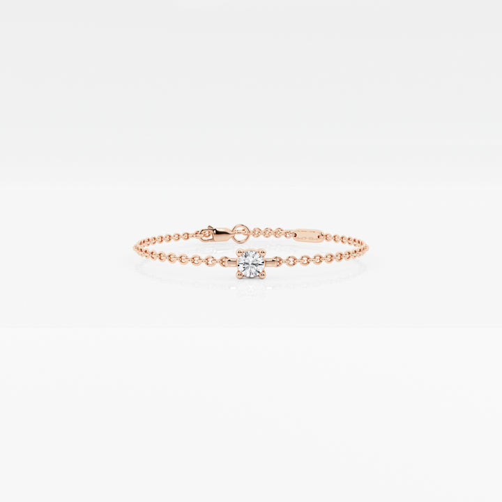 Chain White Round Bracelet