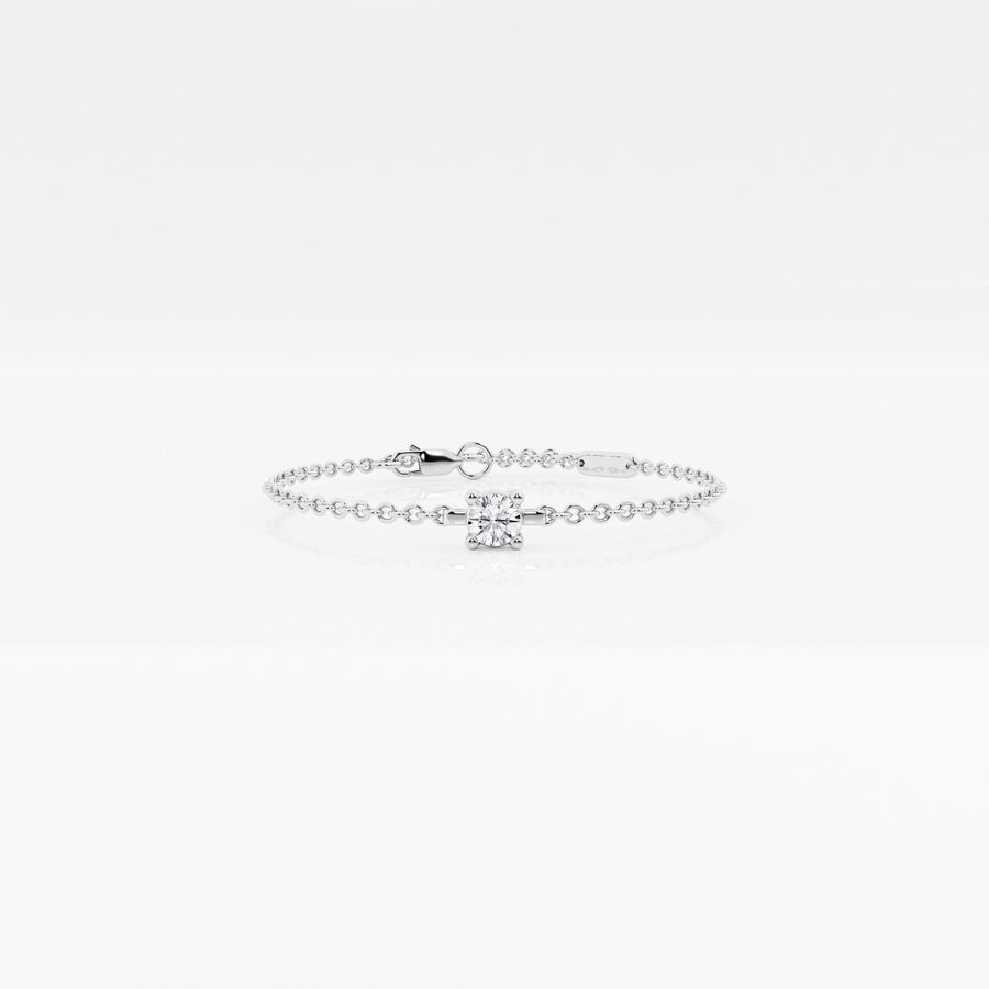 Chain White Round Bracelet