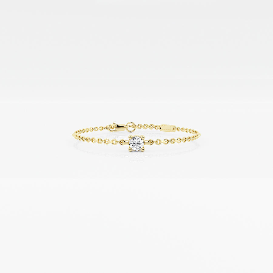 Chain White Round Bracelet