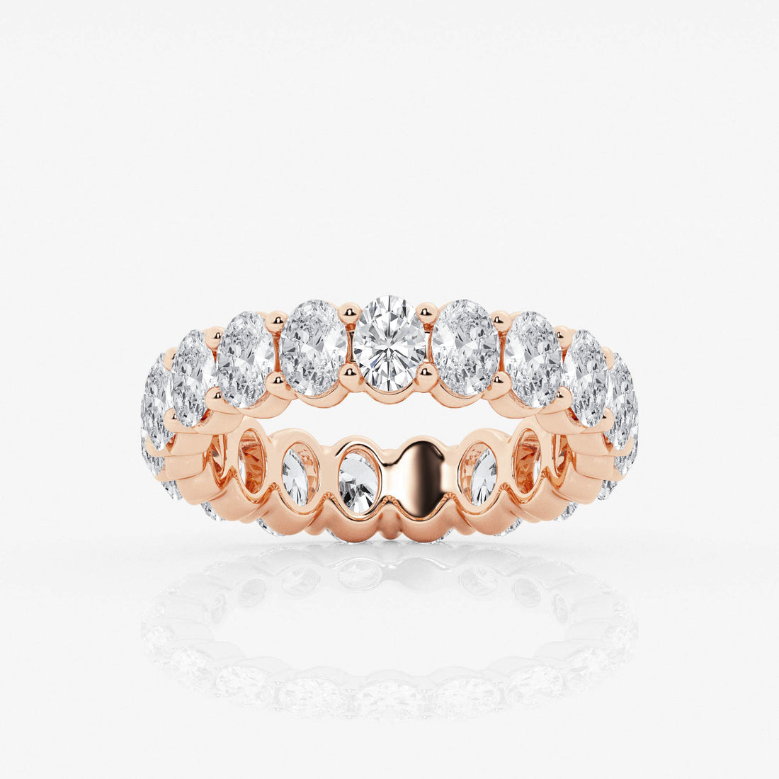 Empowering Oval Eternity Band