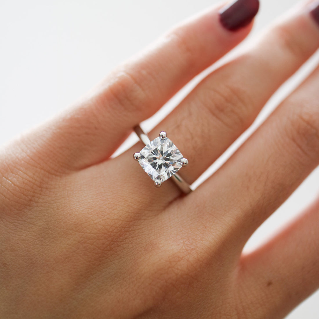 Empowering Cushion Solitary Ring