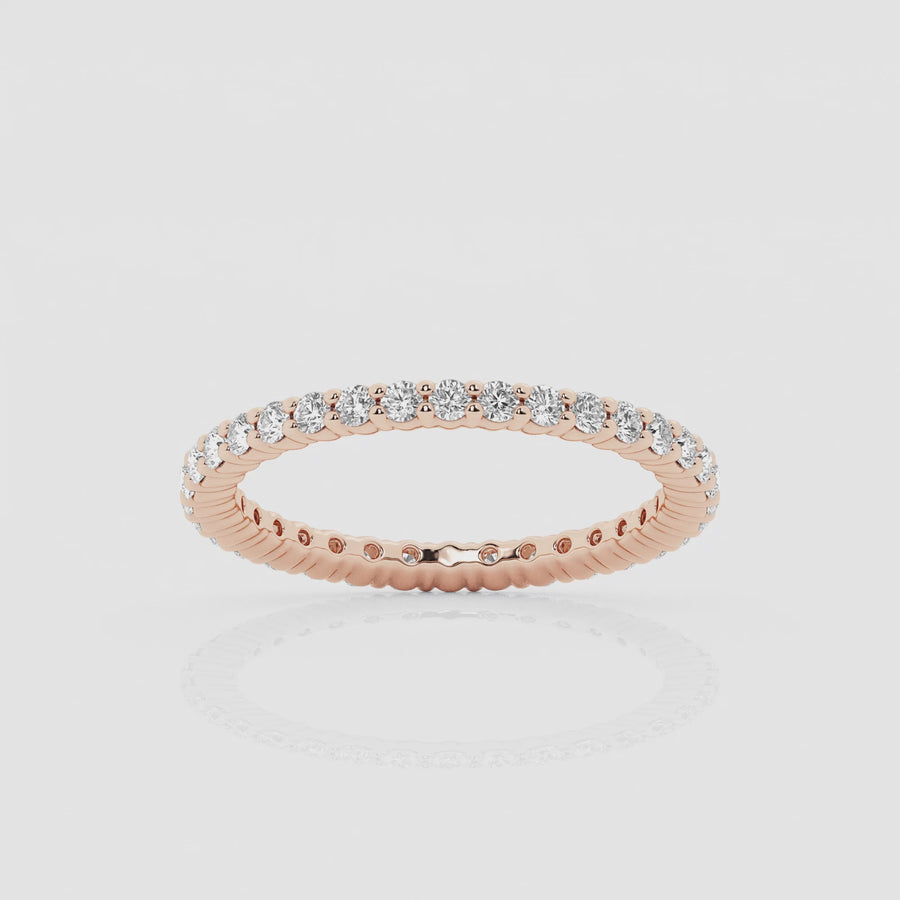 Empowering Round Eternity Thin Band