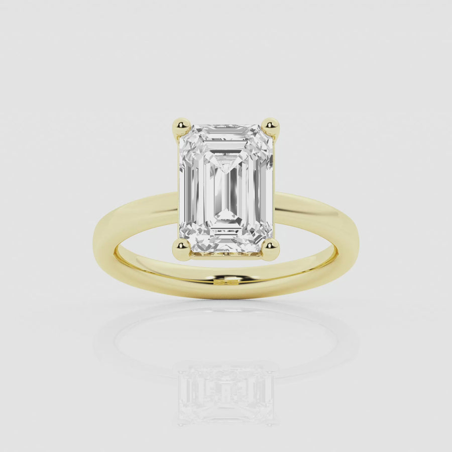 Empowering Emerald Solitary Ring
