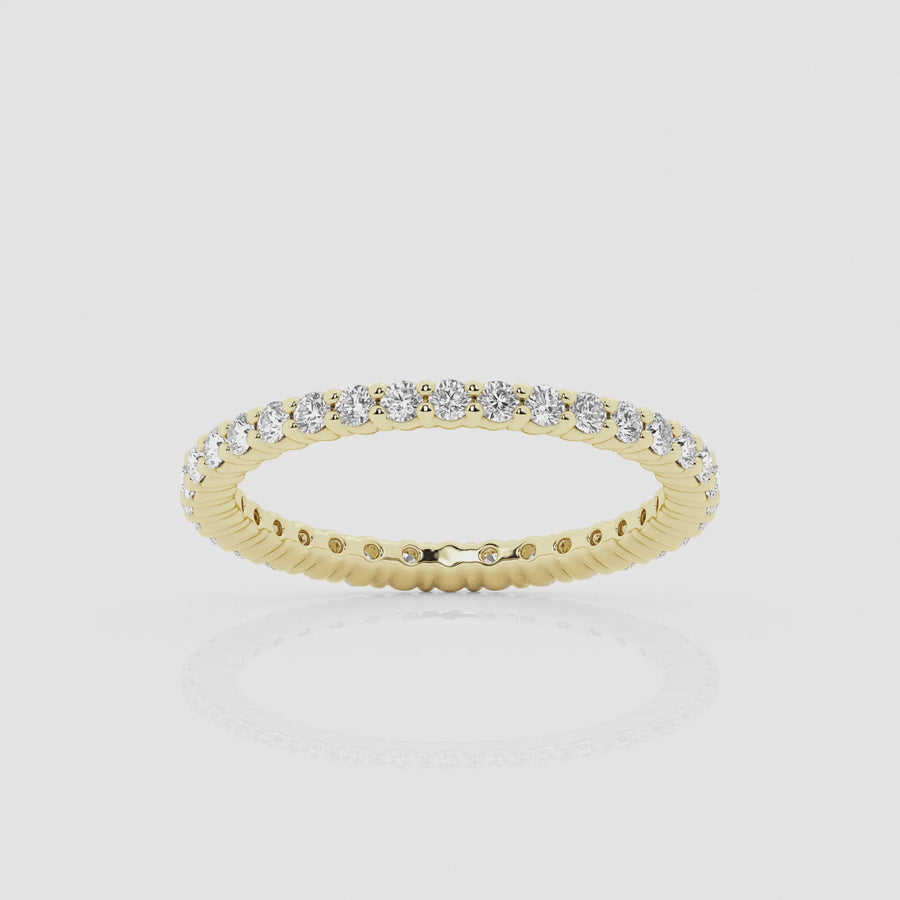 Empowering Round Eternity Thin Band