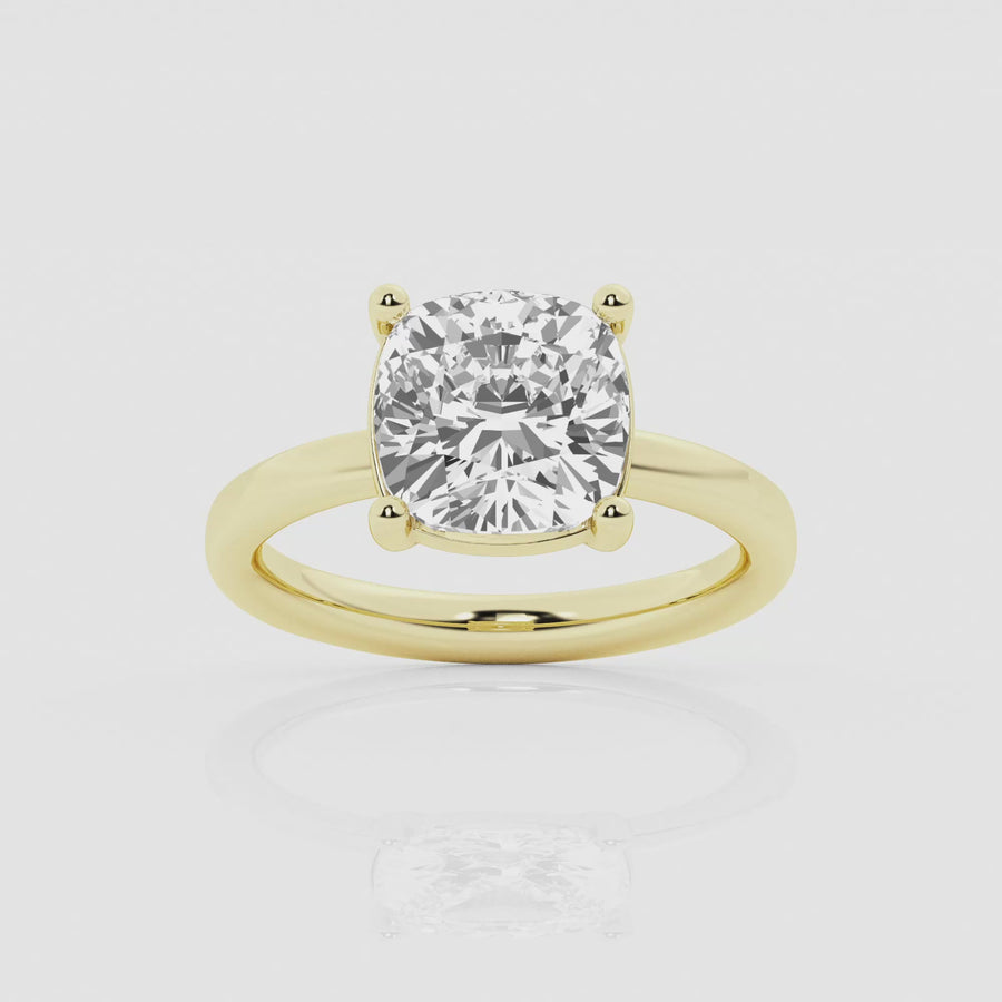 Empowering Cushion Solitary Ring