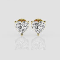 Ethereal 1.5ct Heart Stud