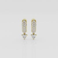 Bombë 10mm Small Heart Dangle Huggie