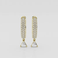 Bombë 15mm Bold Trillion Dangle Huggie