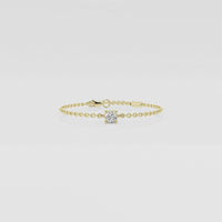 Chain White Round Bracelet